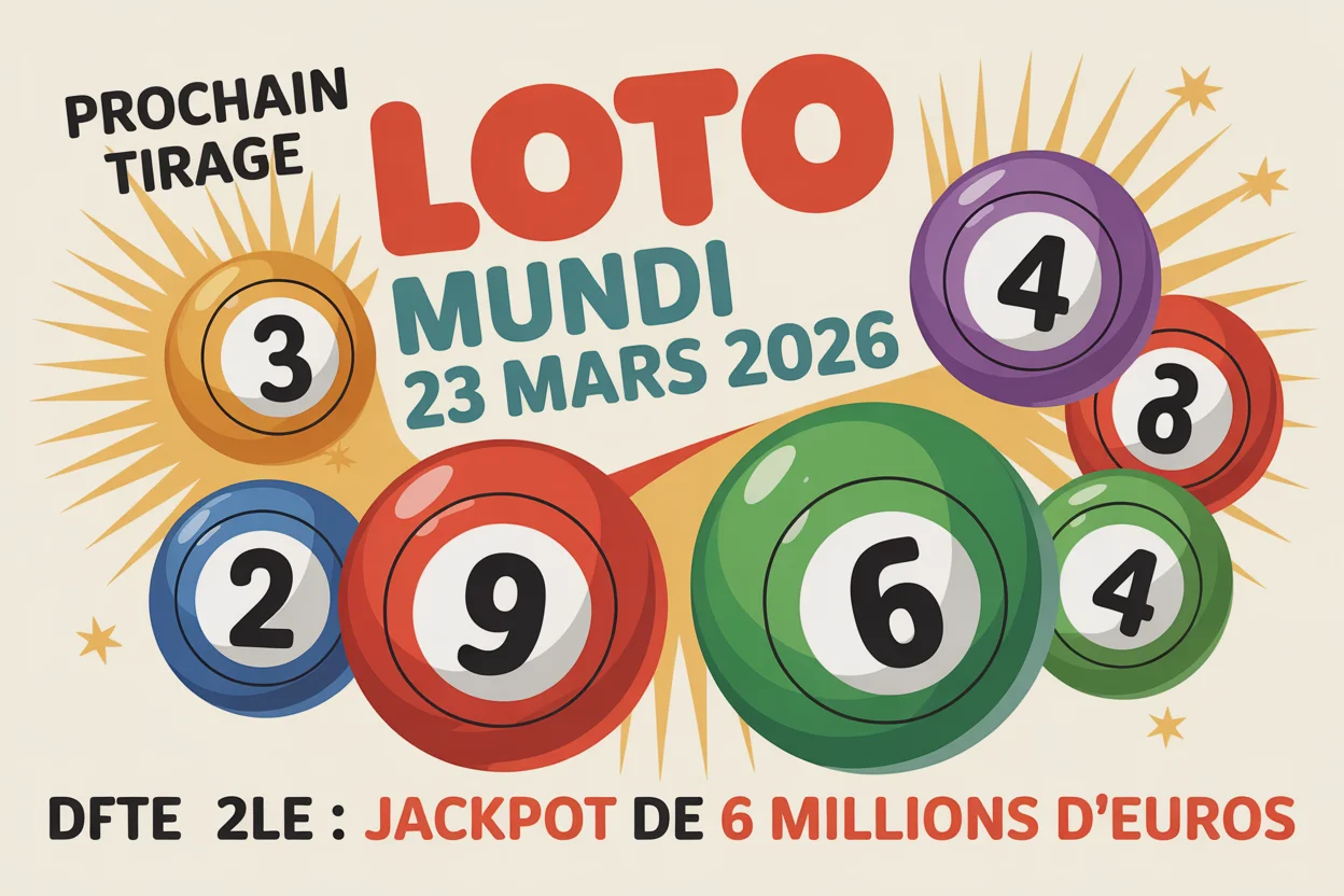 Prochain tirage Loto Lundi 23 mars 2026